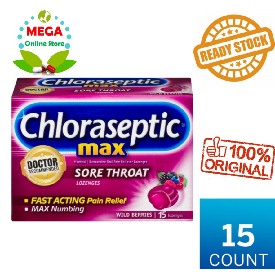 Chloraseptic Maximum Strength Sore Throat Lozenges 15 Lozenges