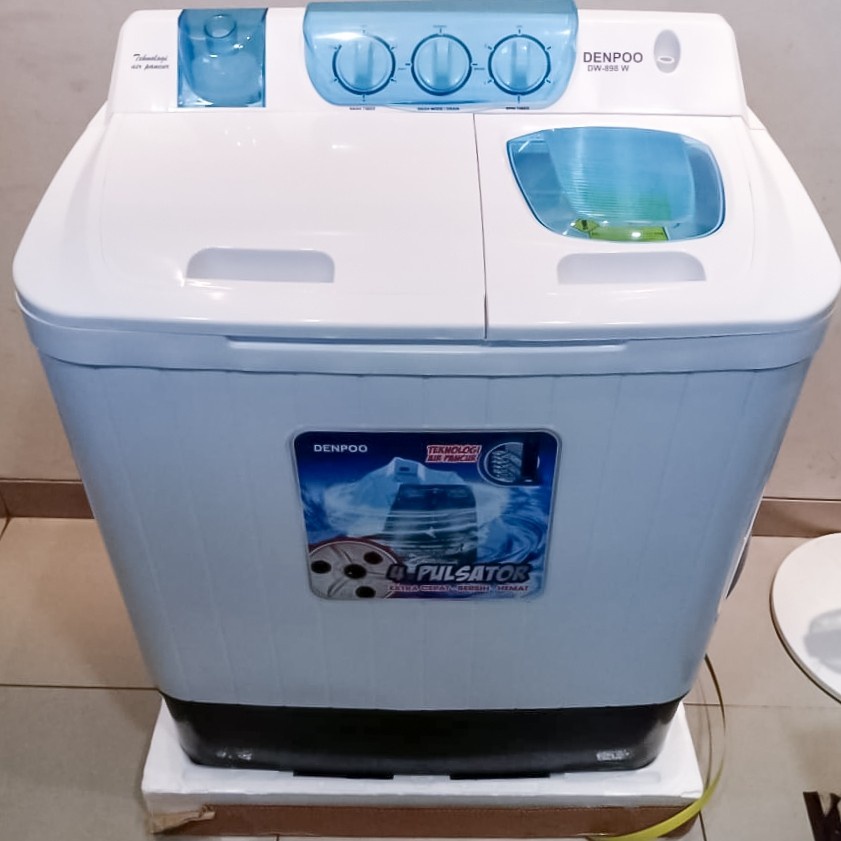 Mesin Cuci 2 Tabung 8Kg Denpoo DW 898 4 Pulsator - DW 898