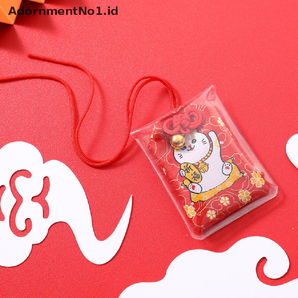 [AdornmentNo1] Liontin Hadiah Anak Omamori Rejeki Sukses God of Wealth Maneki Neko Acdemic Kid [ID]