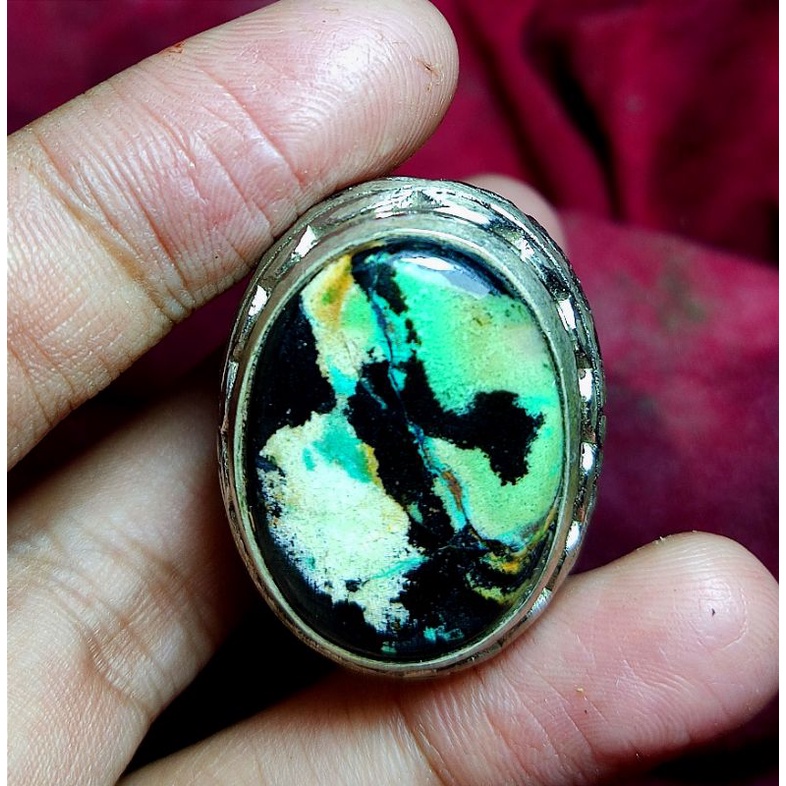 CINCIN BATU AKIK PANCAWARNA GARUT KIRPAY