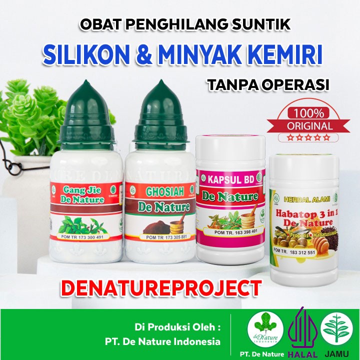 OBAT PENGHILANG SUNTIK SILIKON BEKAS MINYAK KEMIRI DI WAJAH KELAMIN AMPUH DE NATURE PRIA WANITA