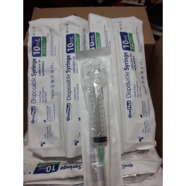 Spuit 10cc onemed / spuit 10ml onemed / syringe 10cc onemed / syringe 10ml onemed