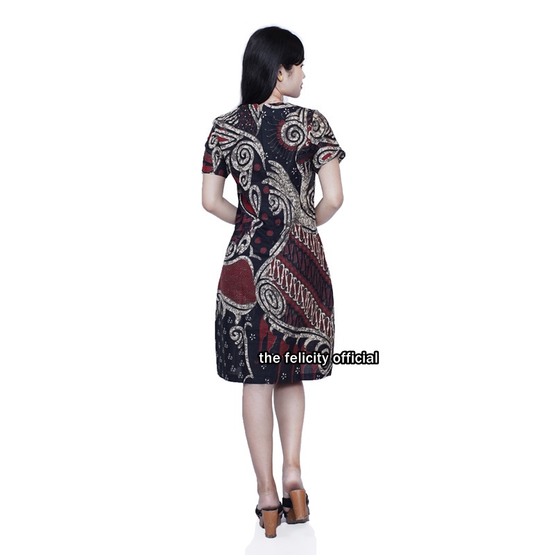 Couple Batik Dress Batik Wanita Kemeja Pria Batik Modern Motif Abstrak mulan