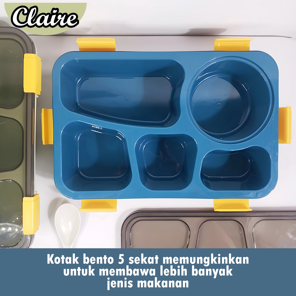 Kotak Bento 5 Lubang A270 / Lunch Box / Kotak Makan 5 Lubang