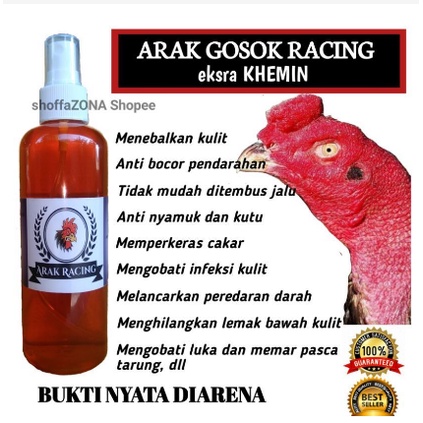 SALE Arak Gosok Racing Arak Gosok Ayam Aduan Super / Arak Gosok Super BANYAK MANFAAT TERMURAH SIAP KIRIM