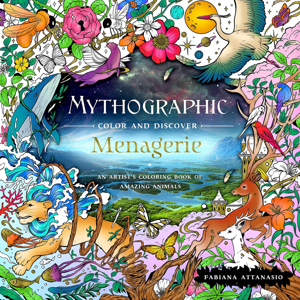 Jual Mythographic Menagerie Coloring Book Fabiana Attanasio Buku