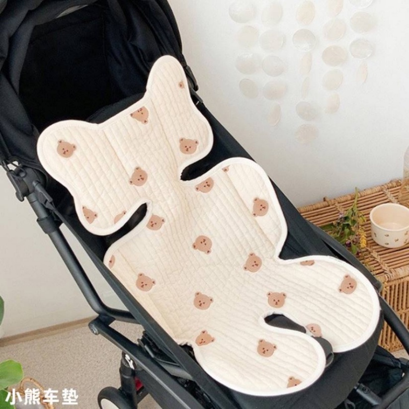 COD Korea Sunshine Matras / Alas Duduk Stroller / Car Seat Bayi / Anak Bantalan Kursi Mobil Stroller  Bayi Portabel Bahan Katun Tebal Menyerap Keringat Breathable