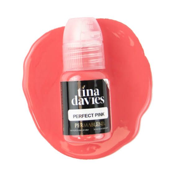 Tina Davies x Perma Blend PERFECT PINK sulam bibir ORI USA 15ml