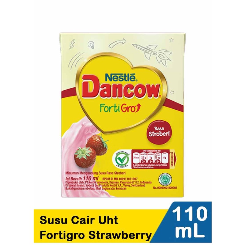 

Dancow UHT Strawberry 110 ml Susu Anak Cair Siap Minum