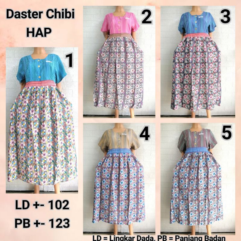 Daster Chibi Lengan HAP Bahan Rayon Adem BUSUI FRIENDLY BU TEJO JNBG + BDKN