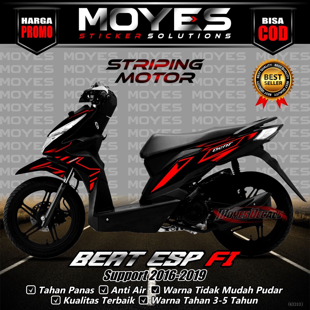 Striping Beat Esp Racing // Stiker Beat FI 2016 2017 2018 2019