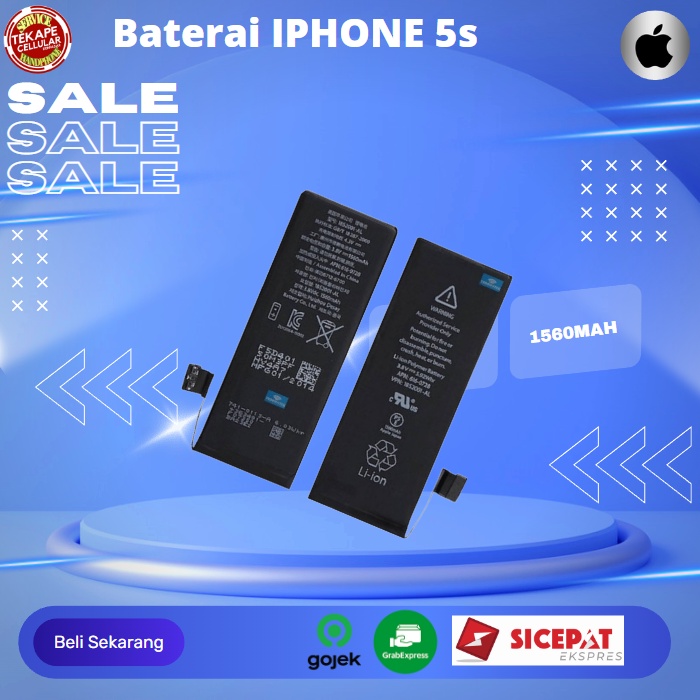Baterai iphone 5s oem bergaransi