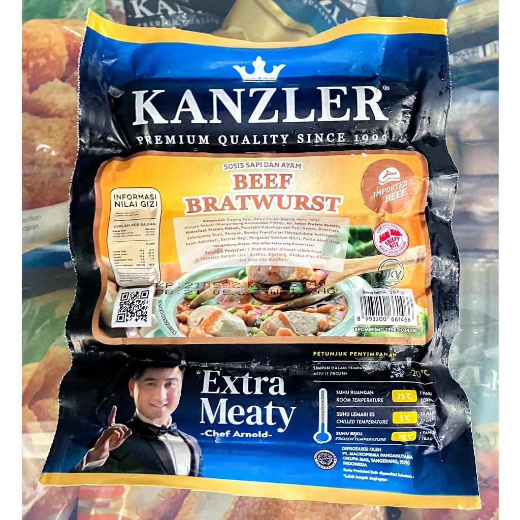 

KANZLER BEEF BRATWURST 360 GRAM
