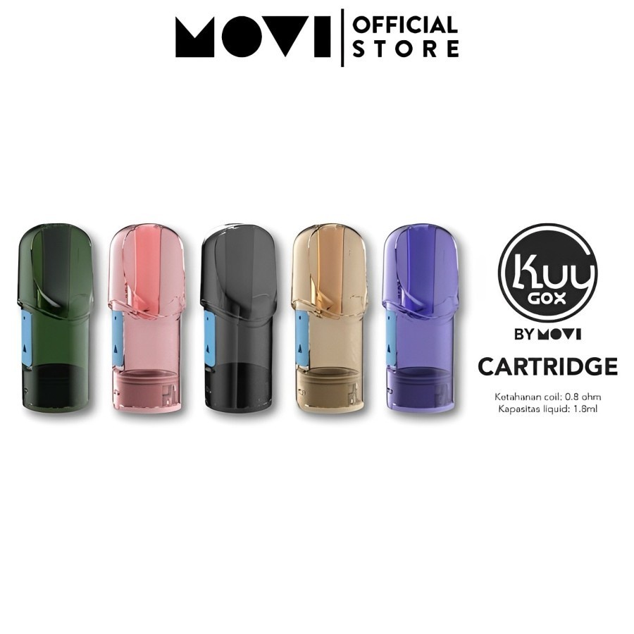 NEW CATRIDGE KUY GOX 0.8 AUTHENTIC BY MOVI