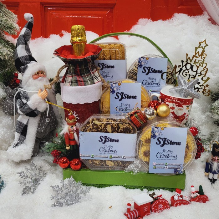 

Paket Dekorasi Hampers Natal Christmas Parcel Hadiah Kue Kering 460