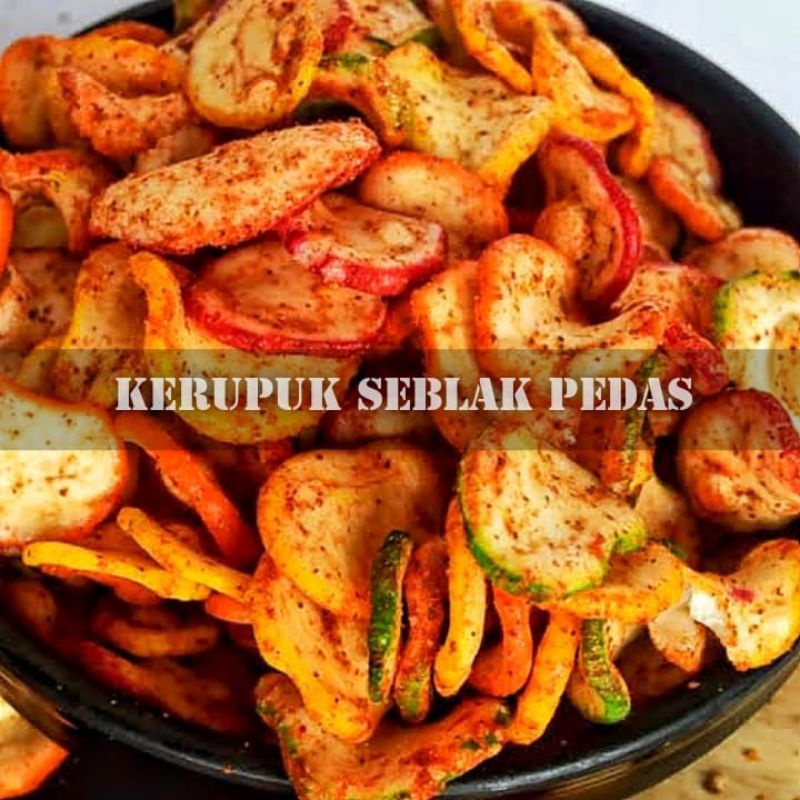 

500gr kerupuk seblak pedas kencur