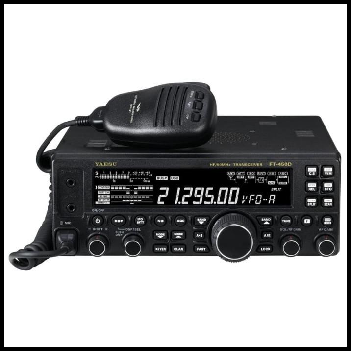 Yaesu FT-450D Radio SSB Portabel 100W Hitam dengan Tuner Antena Otomatis