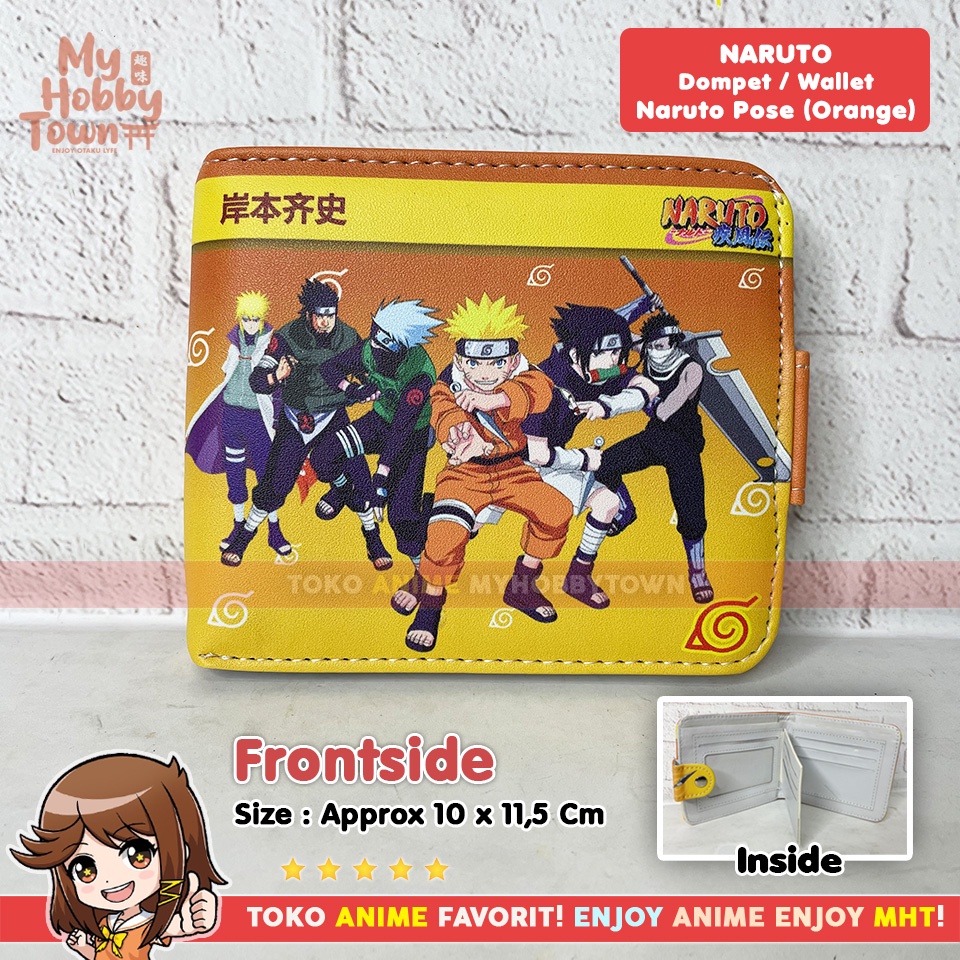 Dompet Anime Naruto Pose Sasuke Minato Zabuza Asuma Kakashi Hokage