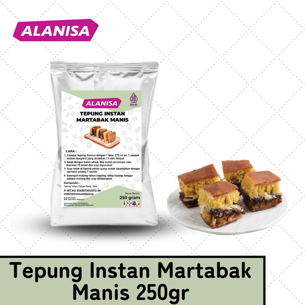 

Tepung Instan Martabak Manis 250gr