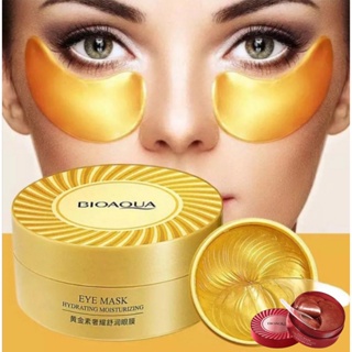 Image of [60 Lembar] BQA Masker Mata Panda Eye Mask Collagen / Eye Mask Masker Mata RED and GOLD