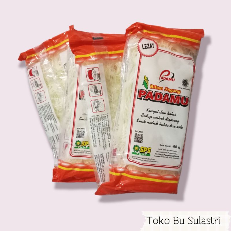 

BIHUN JAGUNG PADAMU MERAH 320gr | KUNING 175gr | OREN 60gr