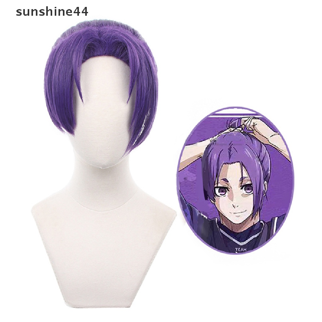 Sunshine Anime Blue Lock Mikage Reo Cosplay Wig Team V No.9 Pemain Bola Seishiro Nagi.