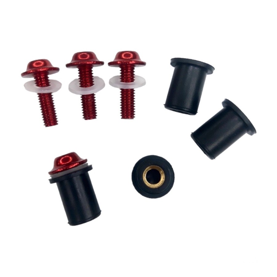 Baut Visor CBR250RR Blue Baut Mur Winshield CBR 250RR Mur Karet Visor