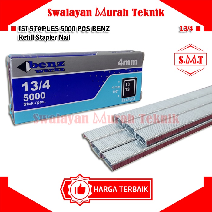 

BENZ Isi Staples Jok Tangan Manual Refill Gun Tacker R23 13/4 4mm