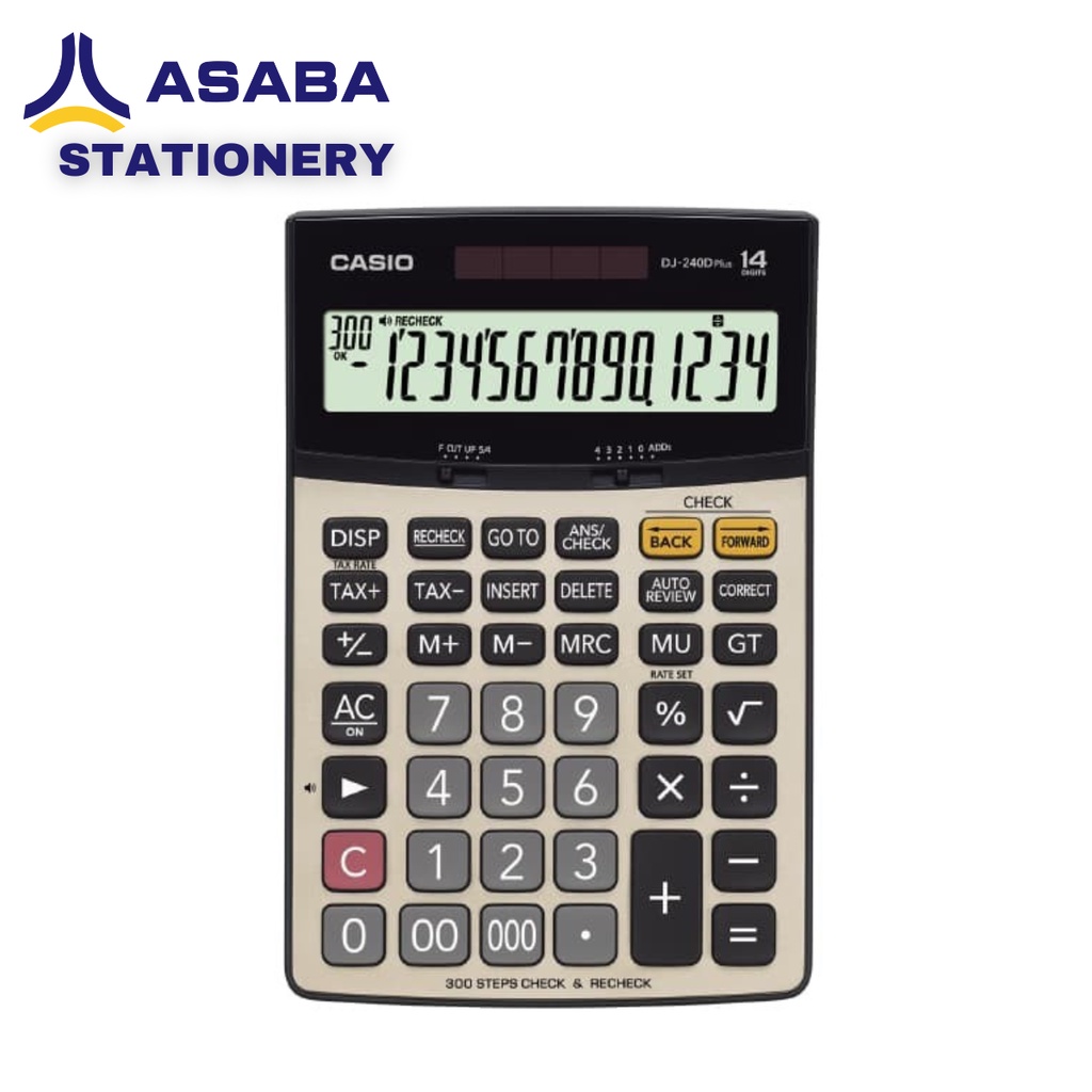 

Asaba Stationery - Kalkulator Logic Casio DJ-240D PLUS