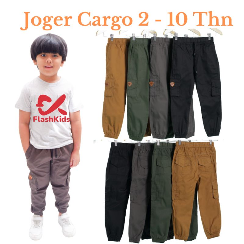 Flashkids Joger Cargo Anak 1 - 10 Tahun Premium