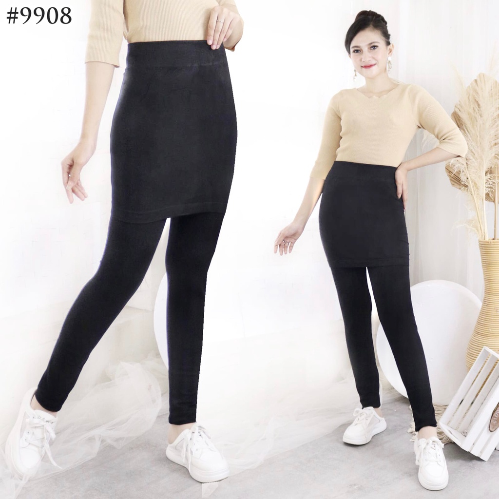 LEGGING ROK HIGHWAIST IMPORT BAHAN KAOS / CELANA ROK TRAINING RUNNING / LEJING FIT TO XXL