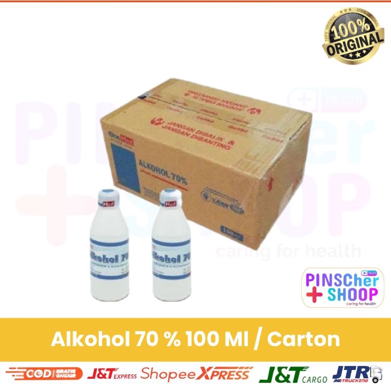 Alkohol Antiseptik 70 % Onemed 100 Ml Per Karton (24 btl)