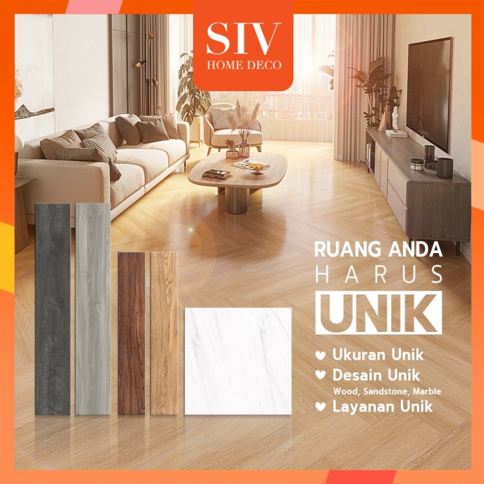 Lantai Lantai Vinyl 1 Dus (36Lember 5) Vinil Lantai Motif Kayu Vinyl Lantai