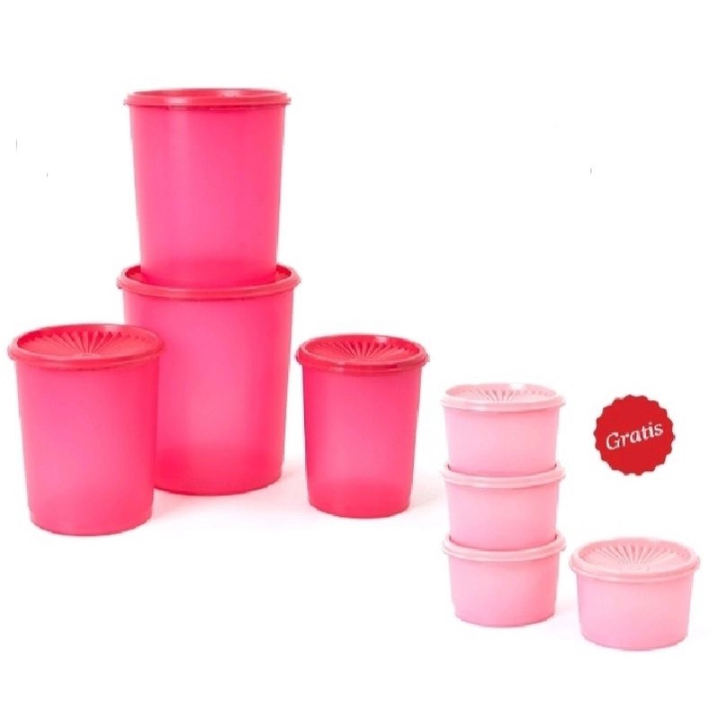 counterpart 900ml(3)/fanta deco canister/snack keeper hijau/celebration set