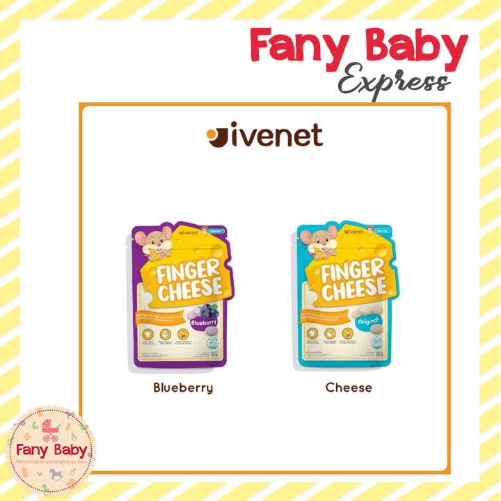 IVENET FINGER CHEESE 20 GRAM / 1-3 TAHUN