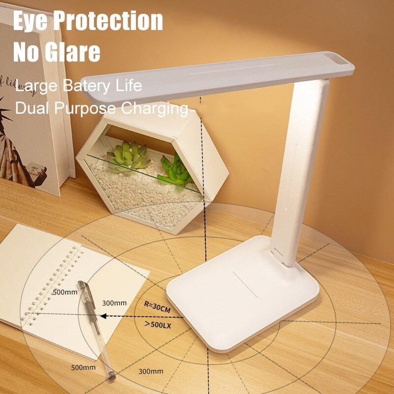 ( 100% BARANG ORI ) NEWSTYLE Lampu Meja Belajar LED Eye Protection USB Rechargeable - K8E-PRO