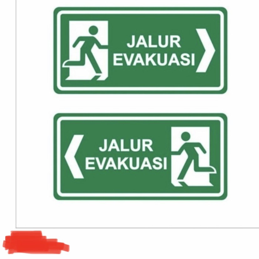 

JALUR EVAKUASI UKURAN 15CM X 30CM