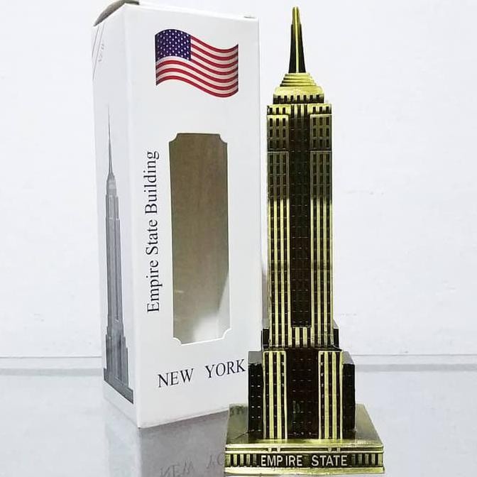 Pajangan miniatur Empire State New York US Amerika Serikat