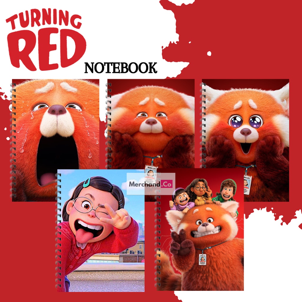 

A5 / notebook turning red / notebook / turning red / buku tulis turning red / film disney turning red