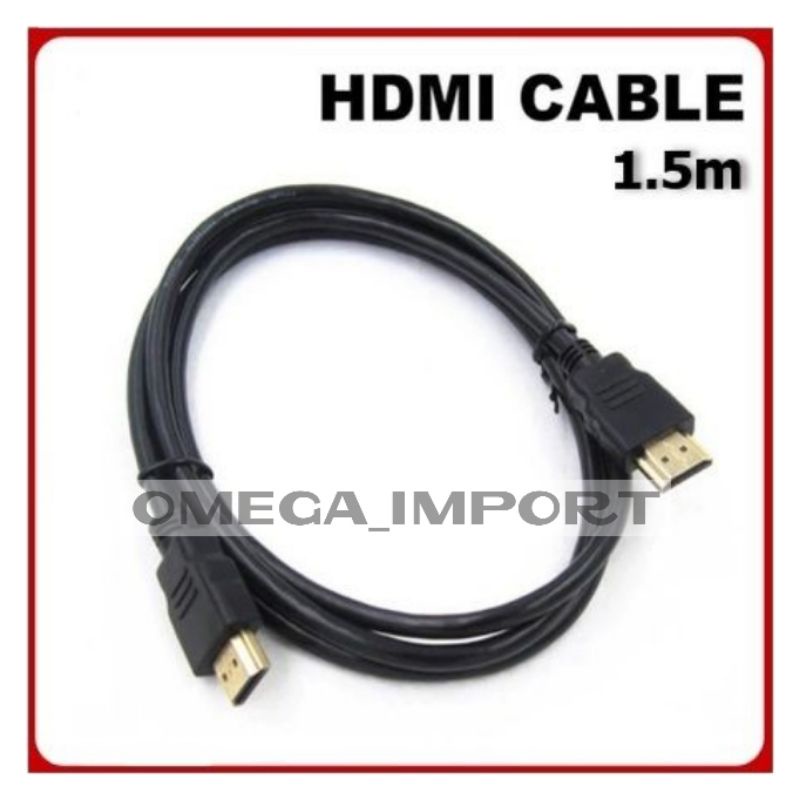 (OM) KABEL HDMI TO HDMI MALE TO MALE PANJANG 1,5 METER