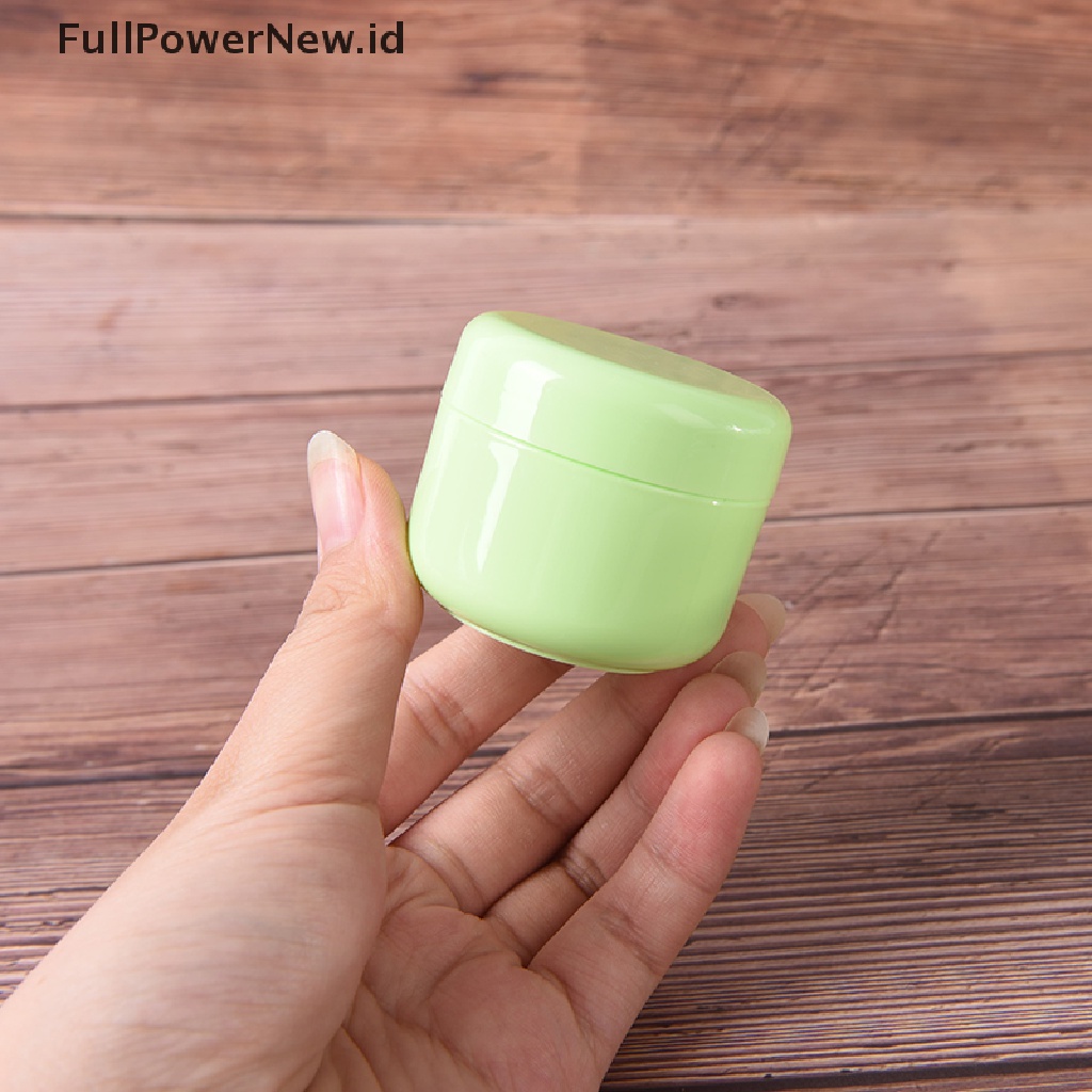 Power 1pc Botol Isi Ulang Kosong makeup jar pot travel Wadah Kosmetik Krim Wajah ID