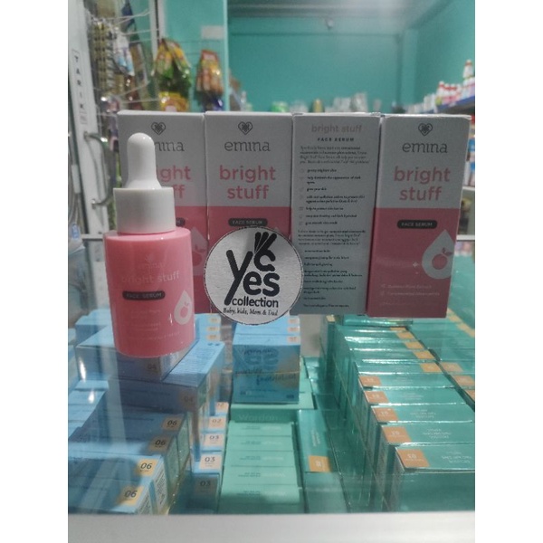 Emina Bright Stuff Face SERUM 30ml Perawatan Wajah Kecantikan Muka Remaja Anak Dewasa Glowing lembab cerah memudarkan noda hitam