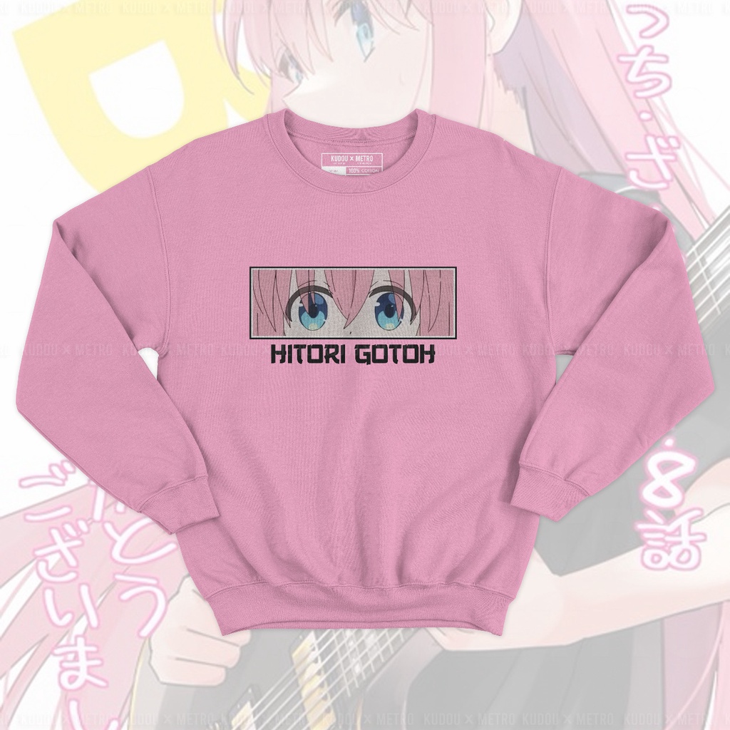 Crewneck Hitori Goto Eyes Embroidery Anime Manga Premium Unisex