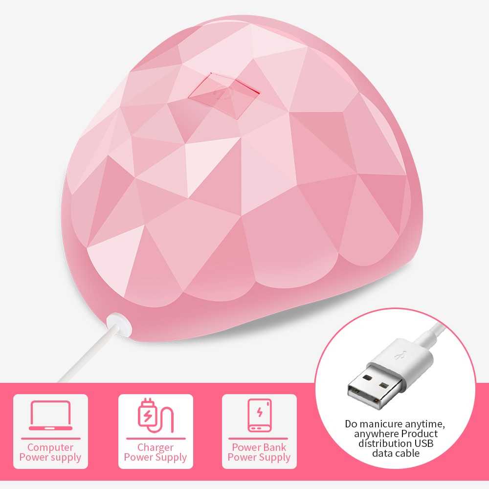 OBIZOL Pengering Kutek UV Lamp Nail Dryer USB Charge 54W - MINI-802