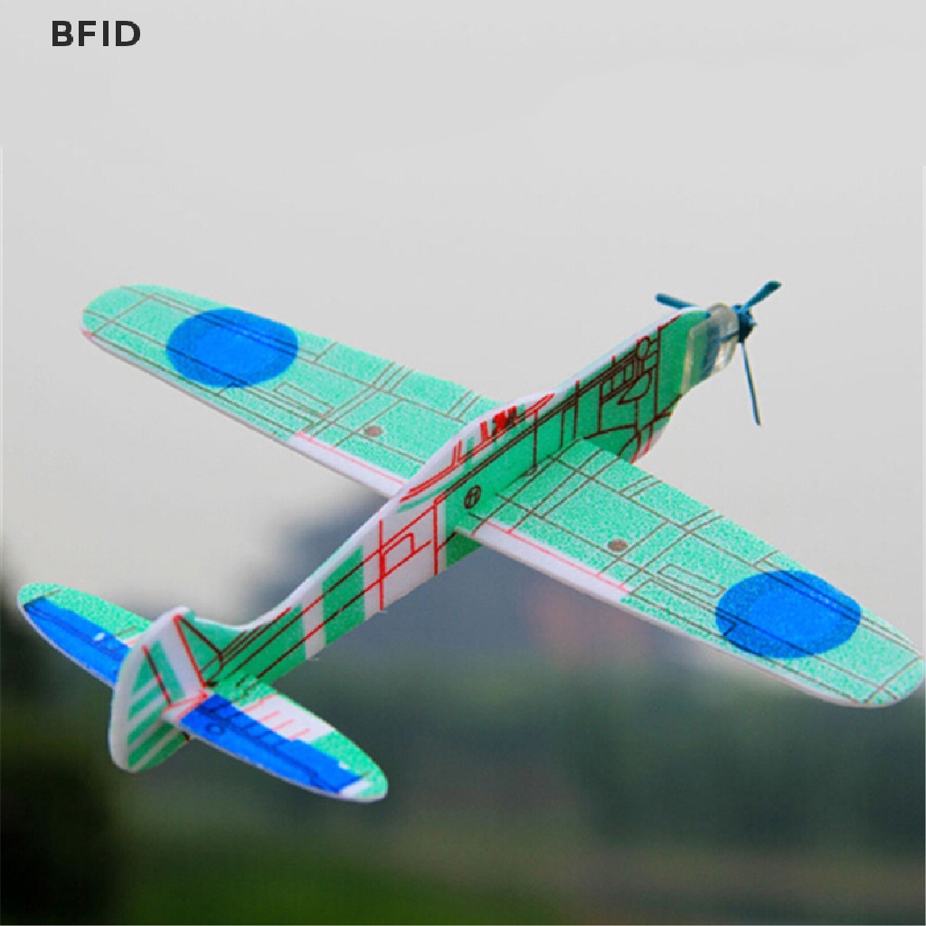 [BFID] 19cm Hand Throw Flying Glider Planes Foam Pesawat Pesta Tas Pengisi Mainan Anak [ID]