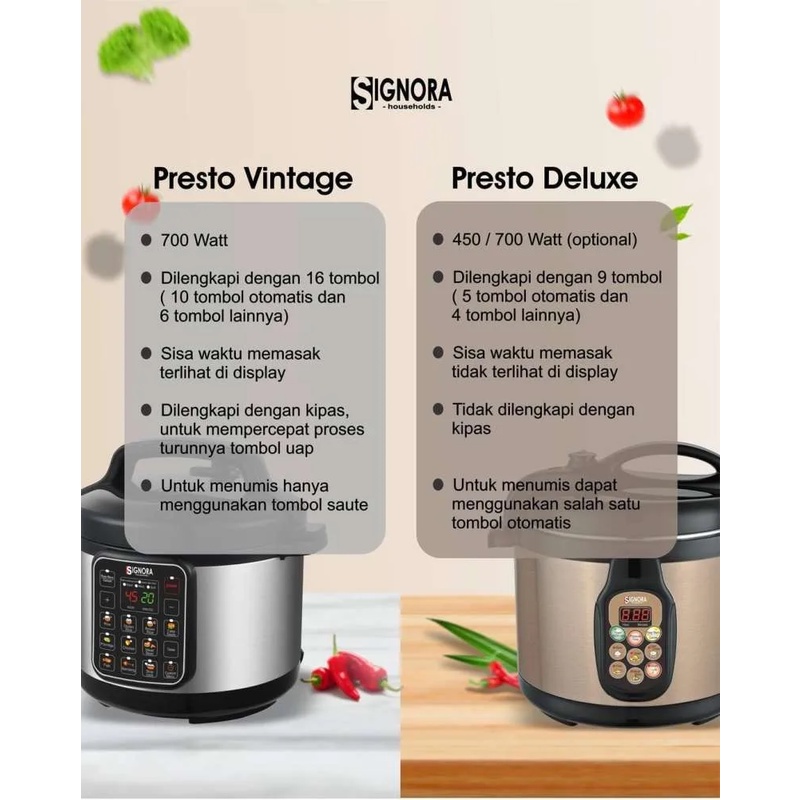 PRESTO VINTAGE SIGNORA + BONUS KATEGORI 5