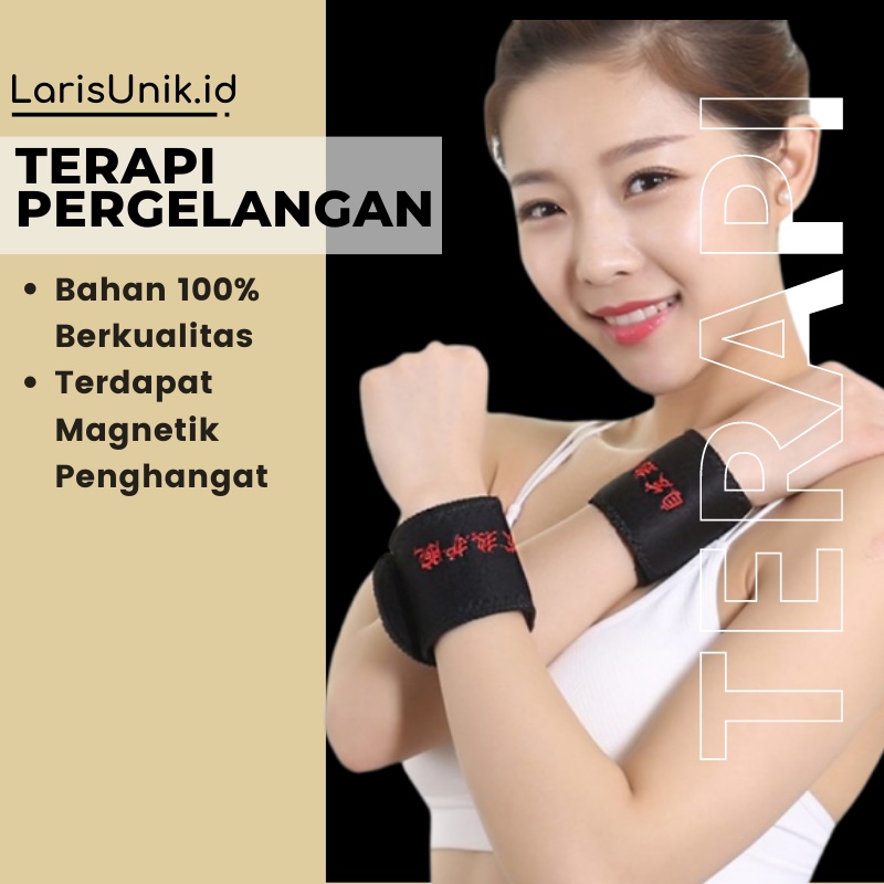 Deker Tangan Alat Terapi Pergelangan Tangan Perawatan Tubuh Sabuk Terapi 2 Pcs