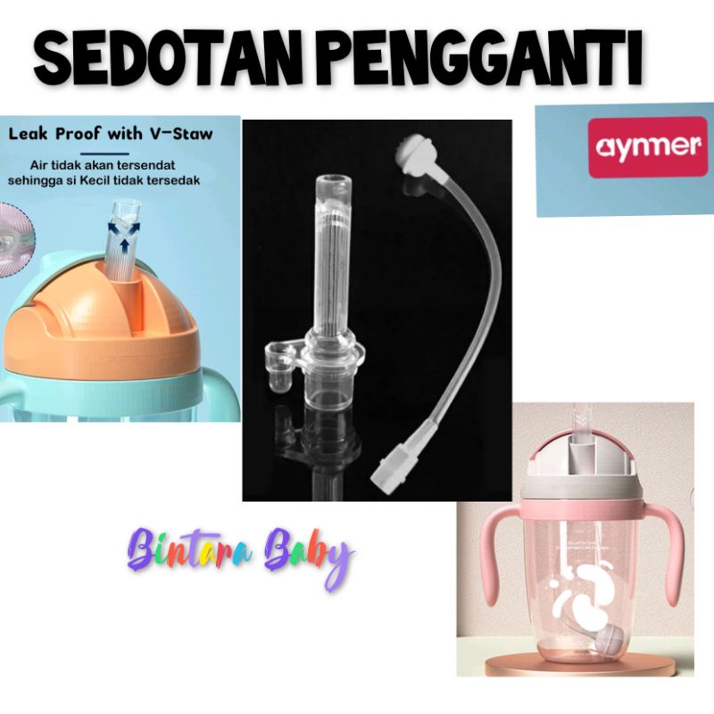 Sedotan Pengganti Aynmer Training Cup  Sippy Straw Cup / Sedotan Botol Aynmer