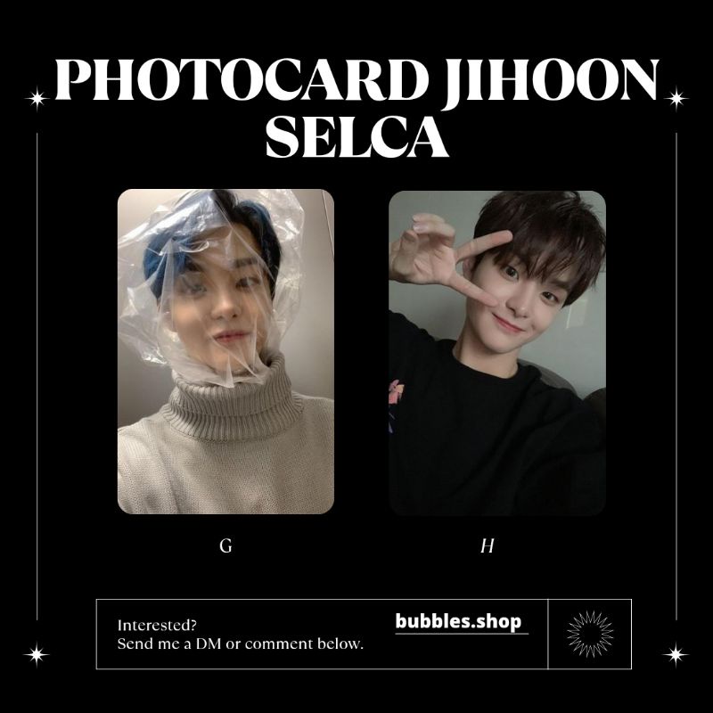 PHOTOCARD UNOFFICIAL JIHOON STRAYKIDS SELCA