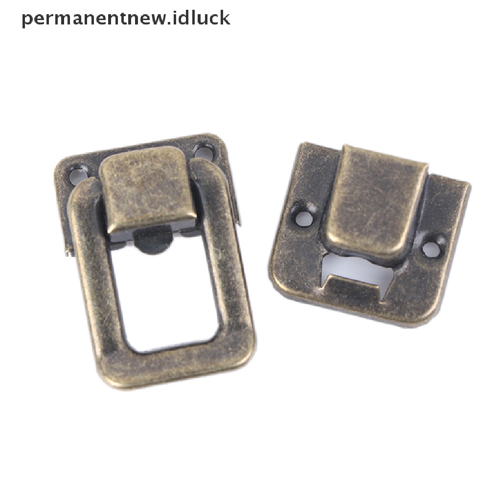 [luckypermanentnew] Small Wine Chest Case Gift Box Toggle Latch Koper Kunci Pengait Hardware [ID]